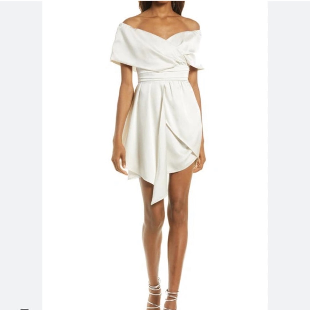 Lulus Satin Dress sz M NWT